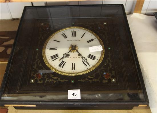 French 19th century vineyard clock